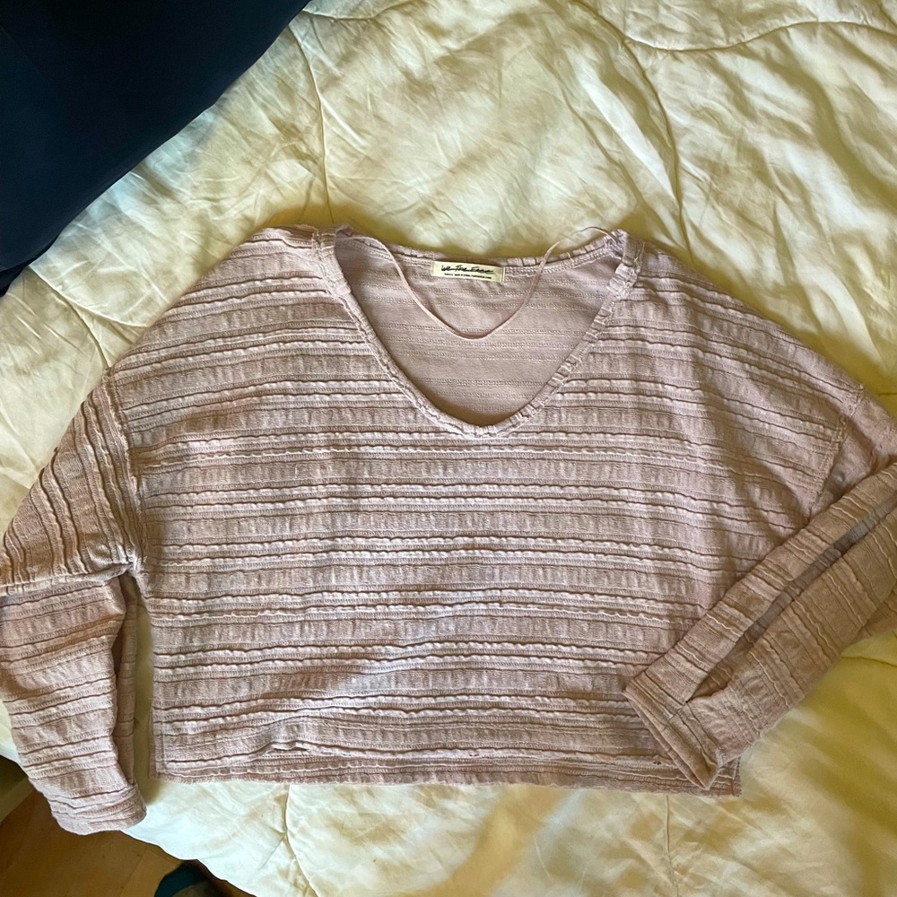 cropped long sleeve free people too